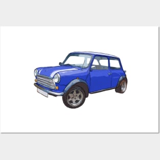 Another Classic Mini Blue Posters and Art